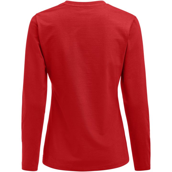 Långärmad T-shirt Dam Heavier Pro Röd Printer Essentials XS – bild 4