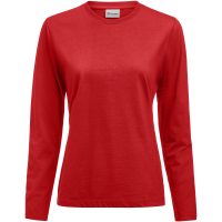 Långärmad T-shirt Dam Heavier Pro Röd Printer Essentials