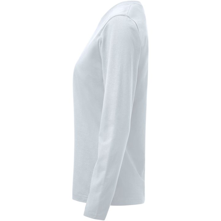 Långärmad T-shirt Dam Heavier Pro Vit Printer Essentials XS – bild 2