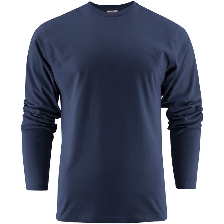 Långärmad T-shirt Heavier Pro Marinblå Printer Essentials XS – bild 5
