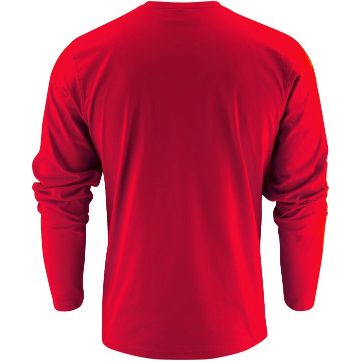 Långärmad T-shirt Heavier Pro Röd Printer Essentials XS – bild 4