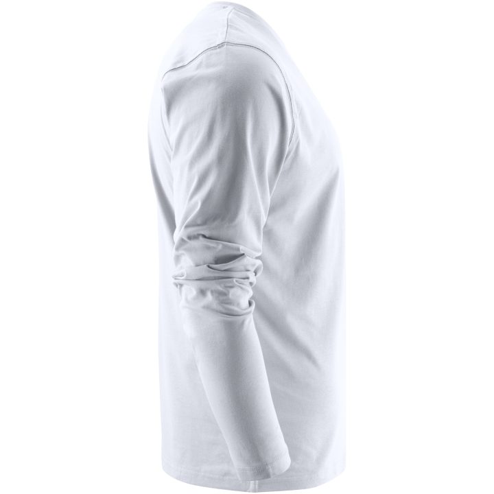 Långärmad T-shirt Heavy Vit Printer XS – bild 3