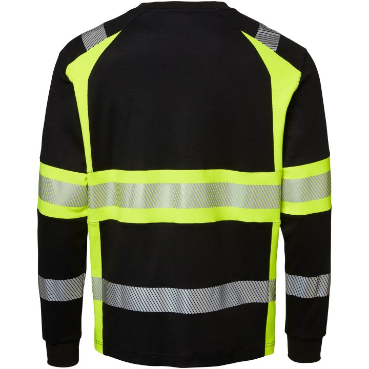 Långärmad T-shirt Svart/Gul Top Swede XS – bild 3