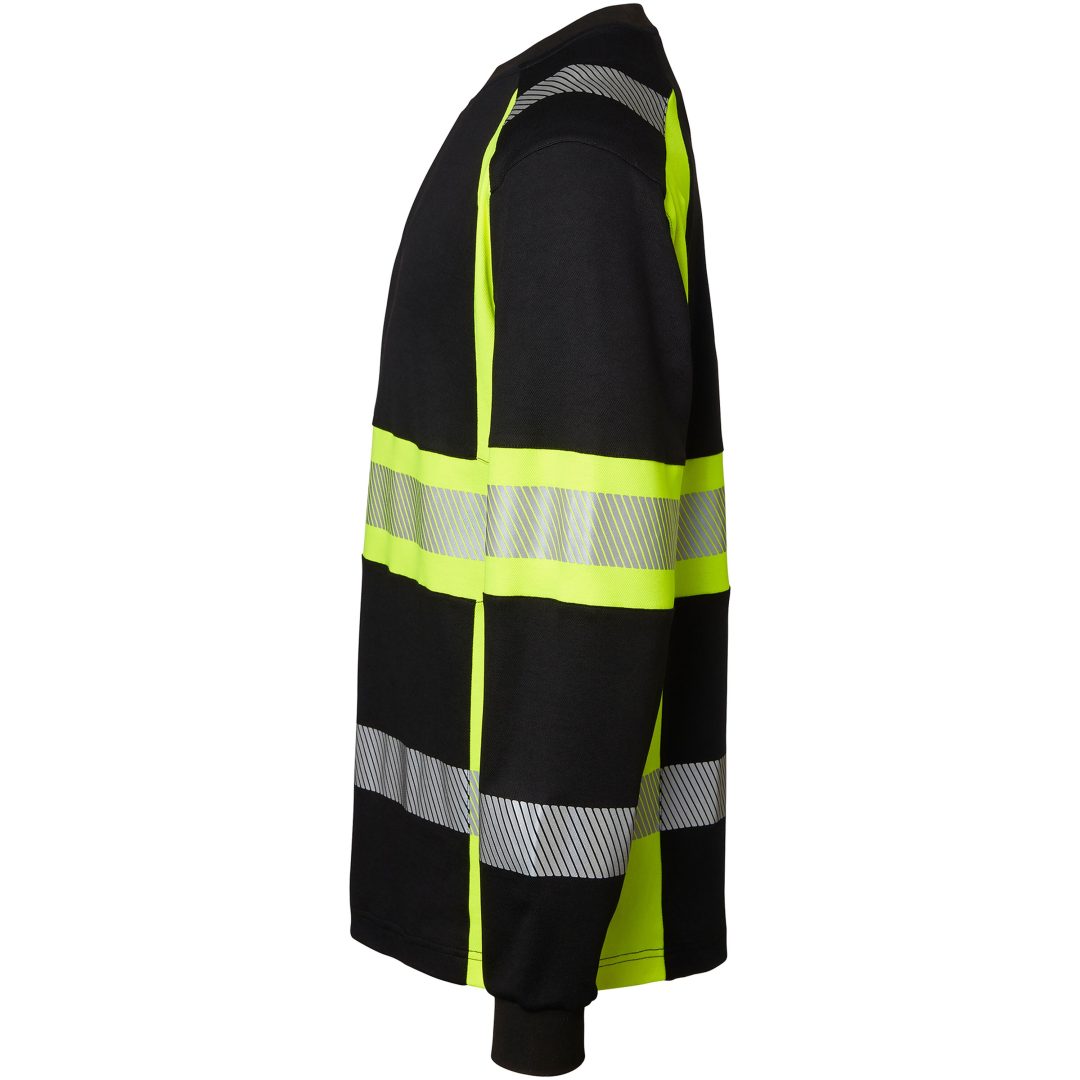 Långärmad T-shirt Svart/Gul Top Swede XS – bild 4