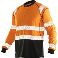 Långärmad T-shirt UV-Pro Varsel 5598 Advanced Orange/Svart Jobman