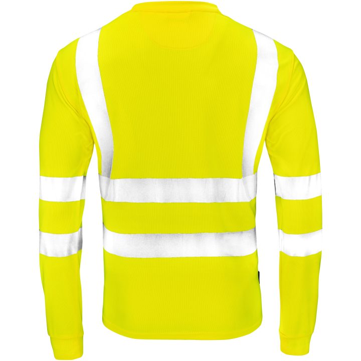 Långärmad T-shirt Varsel 5593 Practical Gul Jobman XXXL – bild 3