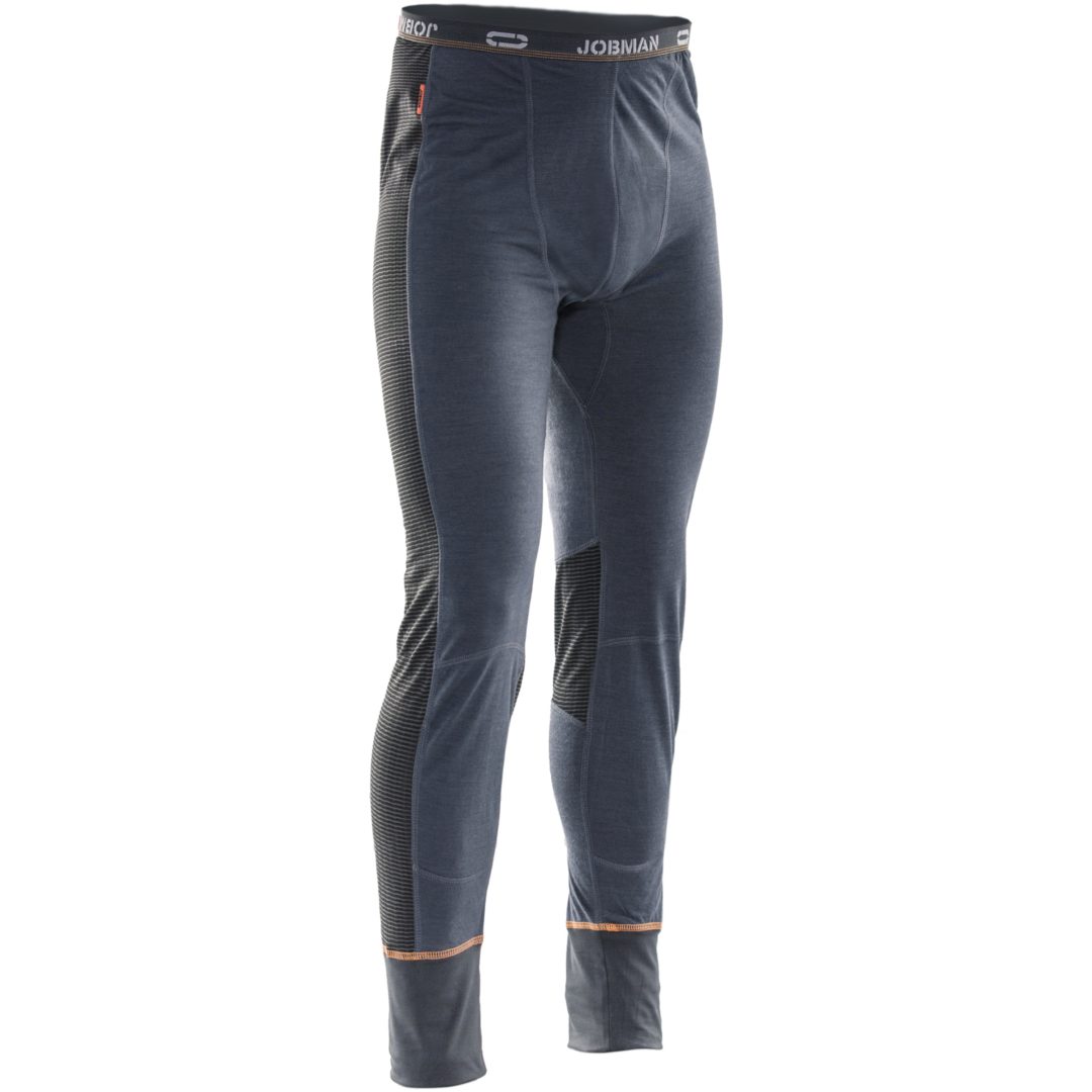 Långkalsong Dry-tech Merinoull 2596 Advanced Mörkgrå/Svart Jobman XXXL