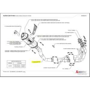 Länkrör Rostfritt Stål Akrapovic
