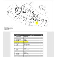 Länkrör Silver AKRAPOVIC