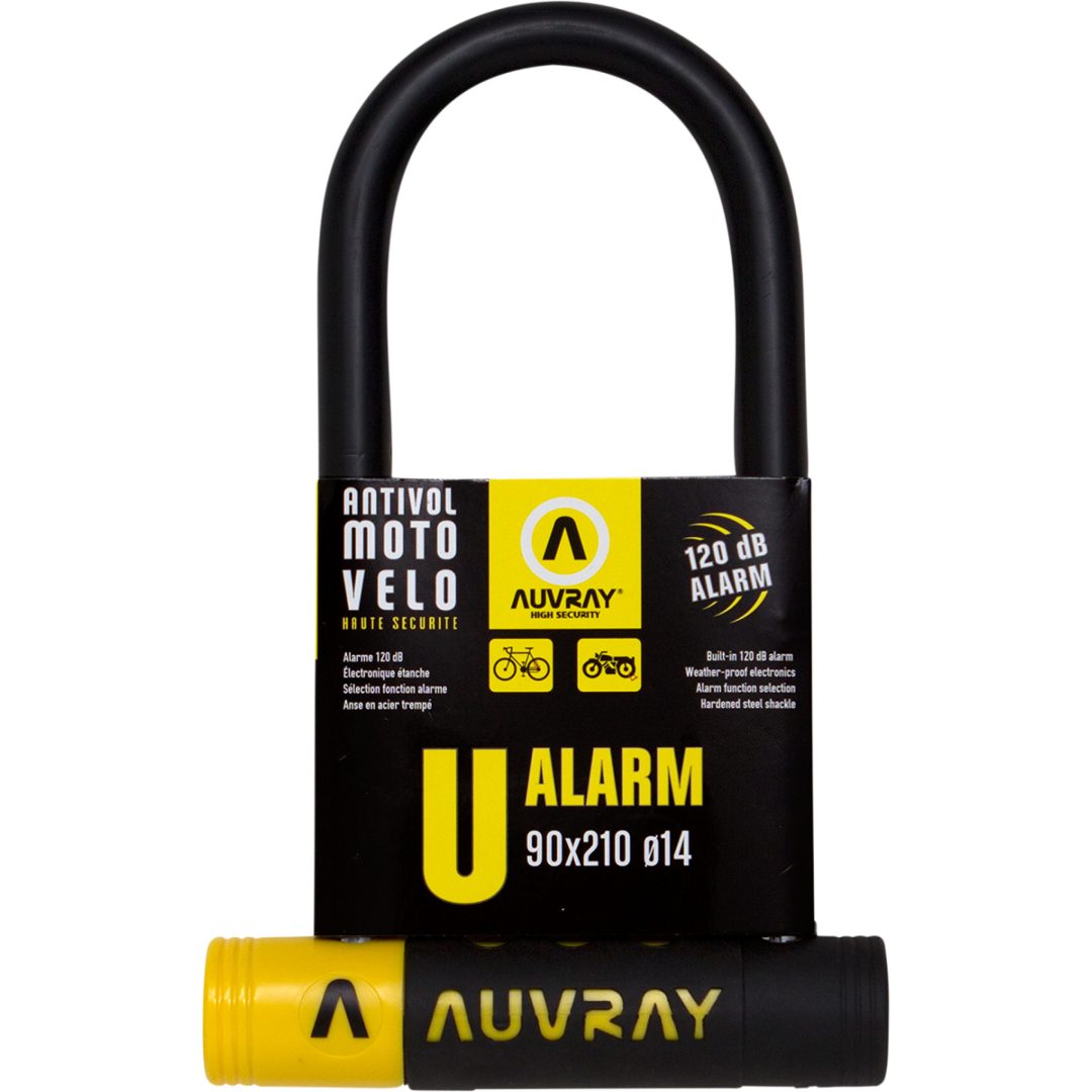 Lås U-lock Alarm Svart/gul AUVRAY Lås – bild 2