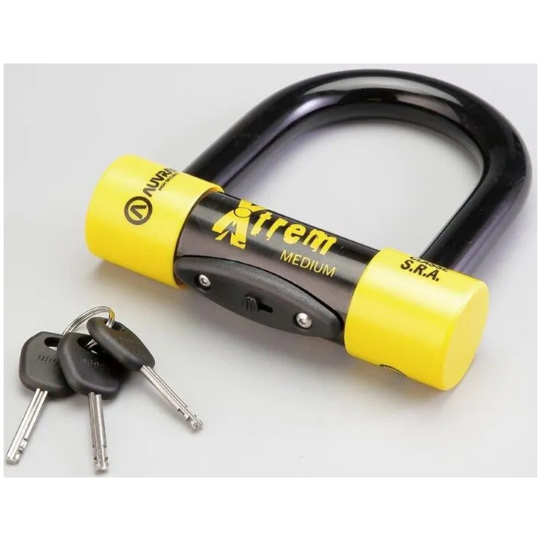 Lås U-lock Xtrem Medium/maxi Svart/gul AUVRAY Lås – bild 2