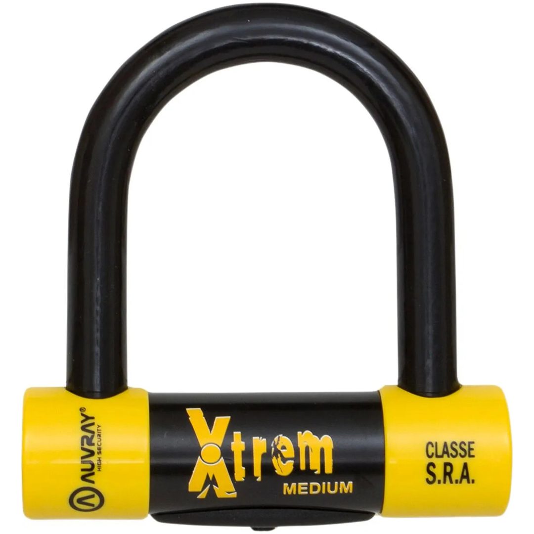 Lås U-lock Xtrem Medium/maxi Svart/gul AUVRAY Lås – bild 3
