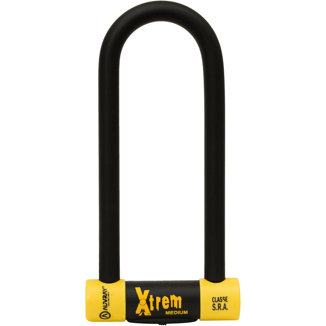 Lås U-lock Xtrem Medium/maxi Svart/gul AUVRAY Lås – bild 4