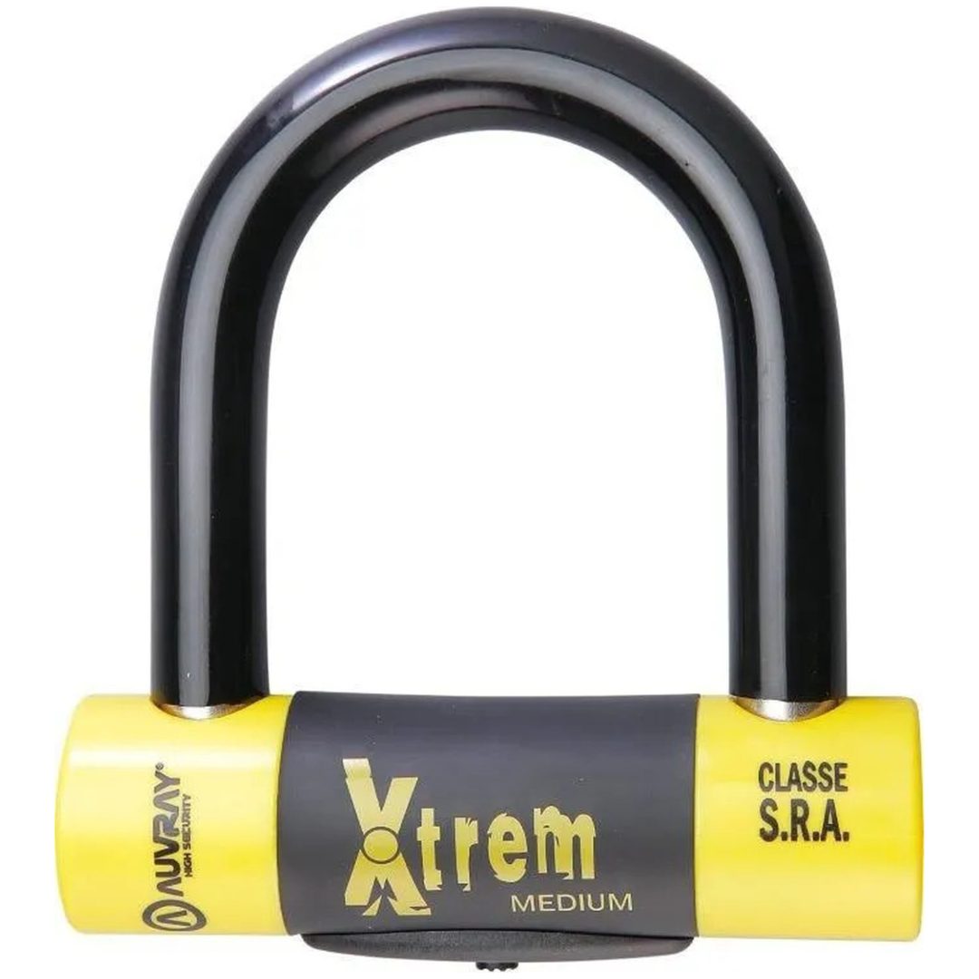 Lås U-lock Xtrem Medium/maxi Svart/gul AUVRAY Lås