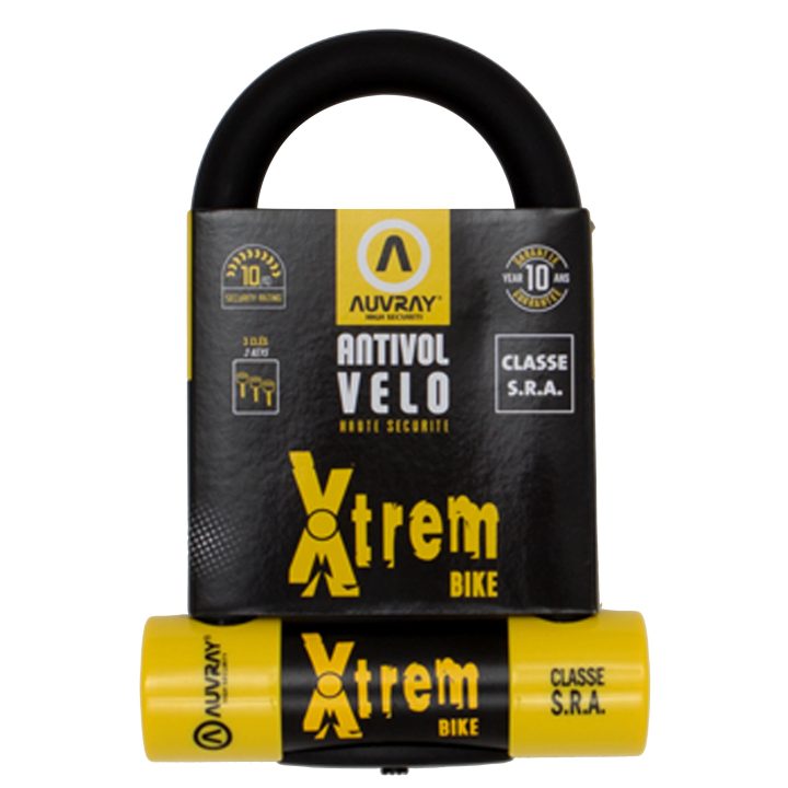 Lås Xtreme U Svart/gul AUVRAY Lås – bild 3