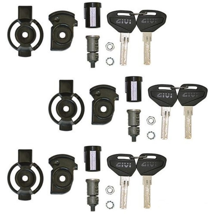 Låscylinderkit för 3 väskor Givi Security Lock key set – bild 2