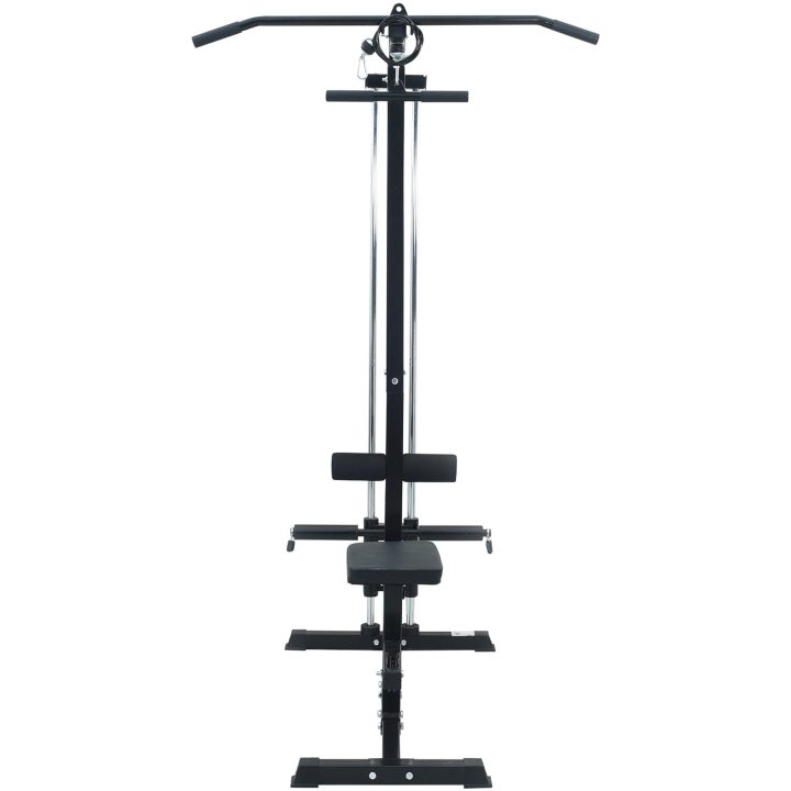 Lat Pulldown Maskin med Justerbart Säte 80 kg Lastbart Stål vidaXL Large – bild 3