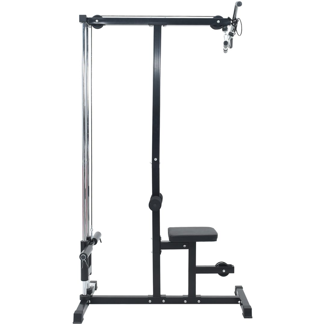 Lat Pulldown Maskin med Justerbart Säte 80 kg Lastbart Stål vidaXL Large – bild 4