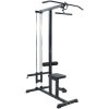 Lat Pulldown Maskin med Justerbart Säte 80 kg Lastbart Stål vidaXL Large – miniatyr 1