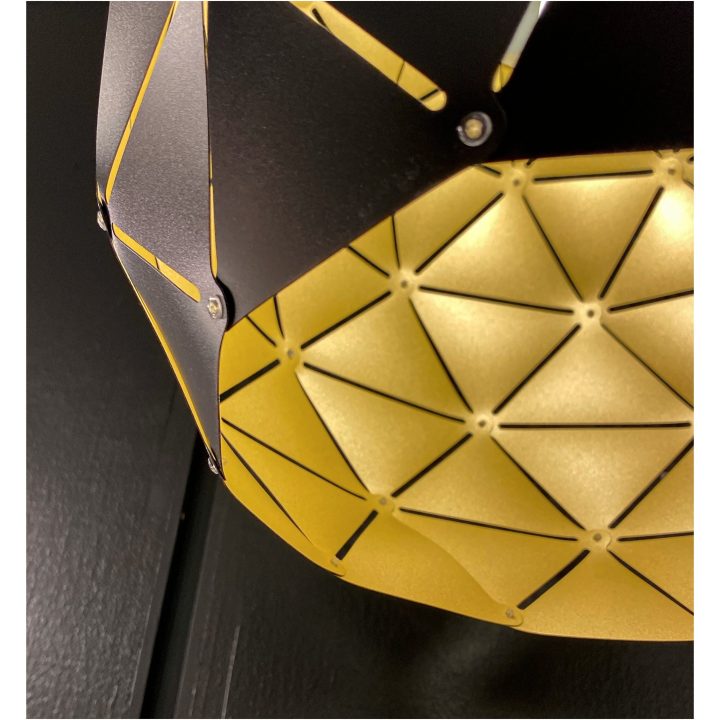 Lattice Taklampa 50cm, Svart/guld Insida ANETA HOME Svart – bild 3