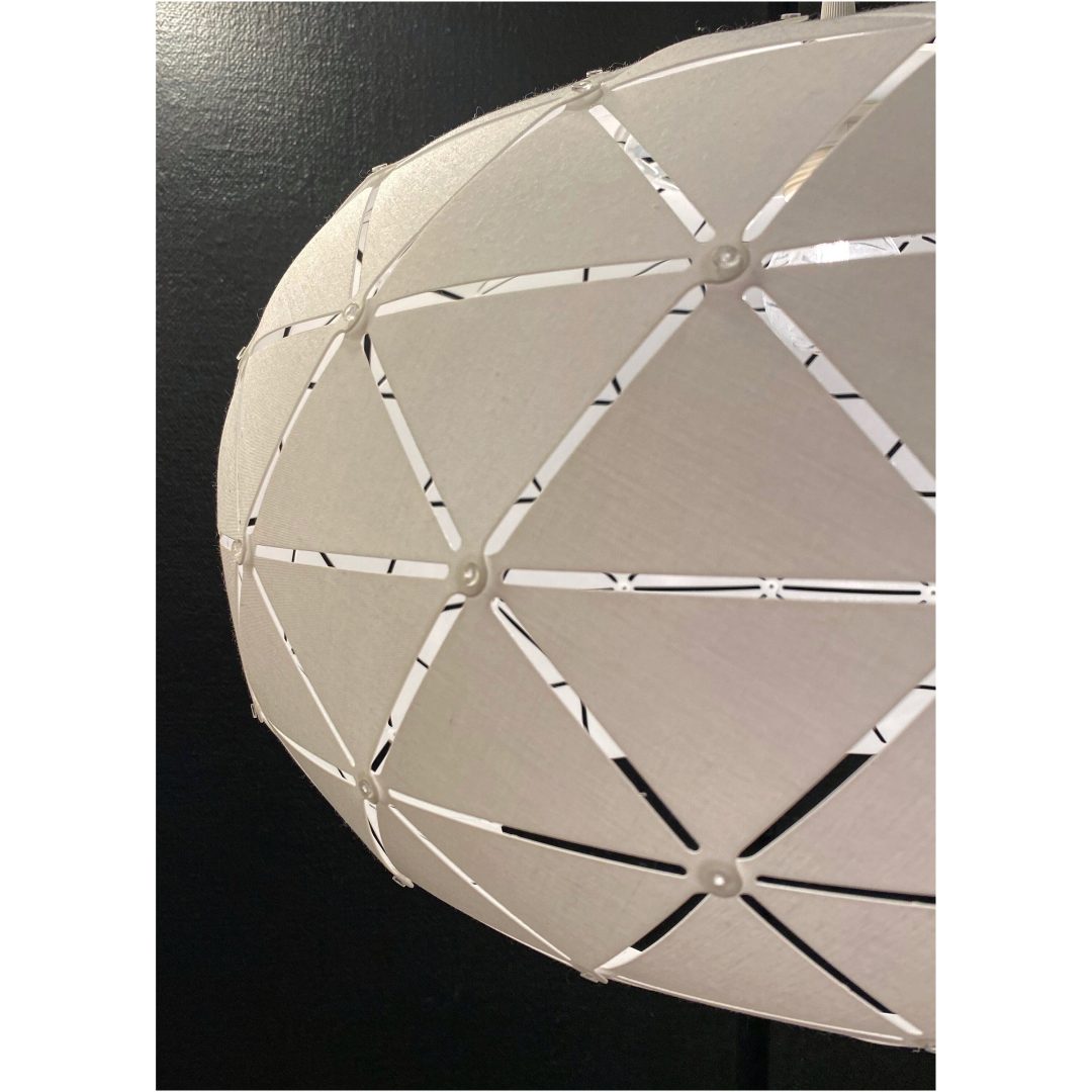 Lattice Taklampa 50cm, Vit Textil ANETA HOME Vit – bild 3