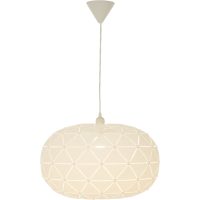 Lattice Taklampa 50cm, Vit Textil ANETA HOME
