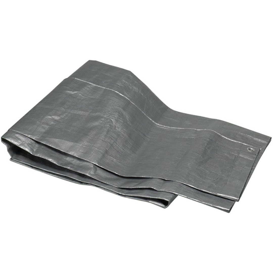 Lättviktspresenning extra stark 165 g/m² PRESENNING 165GR 3,6X5,4M SILV