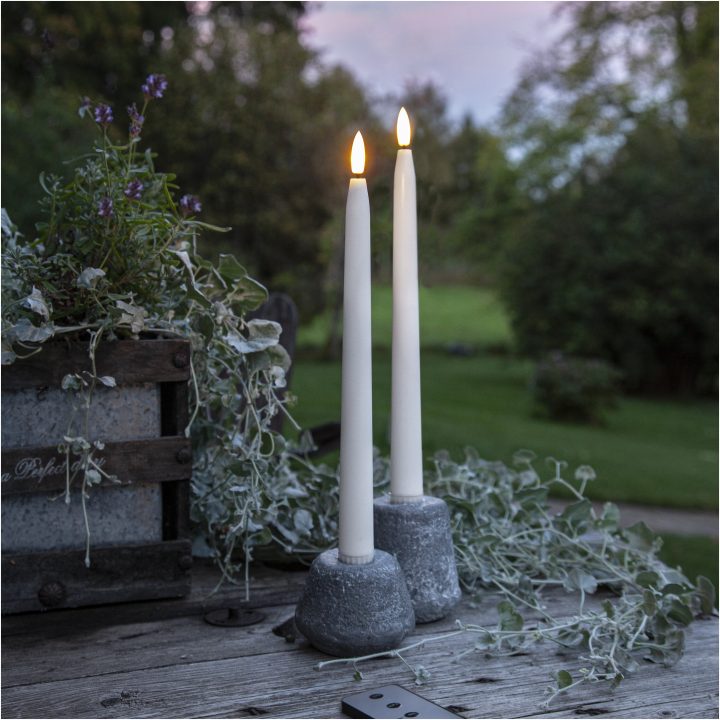 LED Antikljus 2-pack Flamme Slim Outdoor STAR TRADING – bild 3