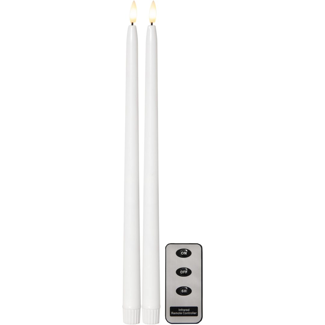 LED Antikljus 2-pack Flamme Slim STAR TRADING