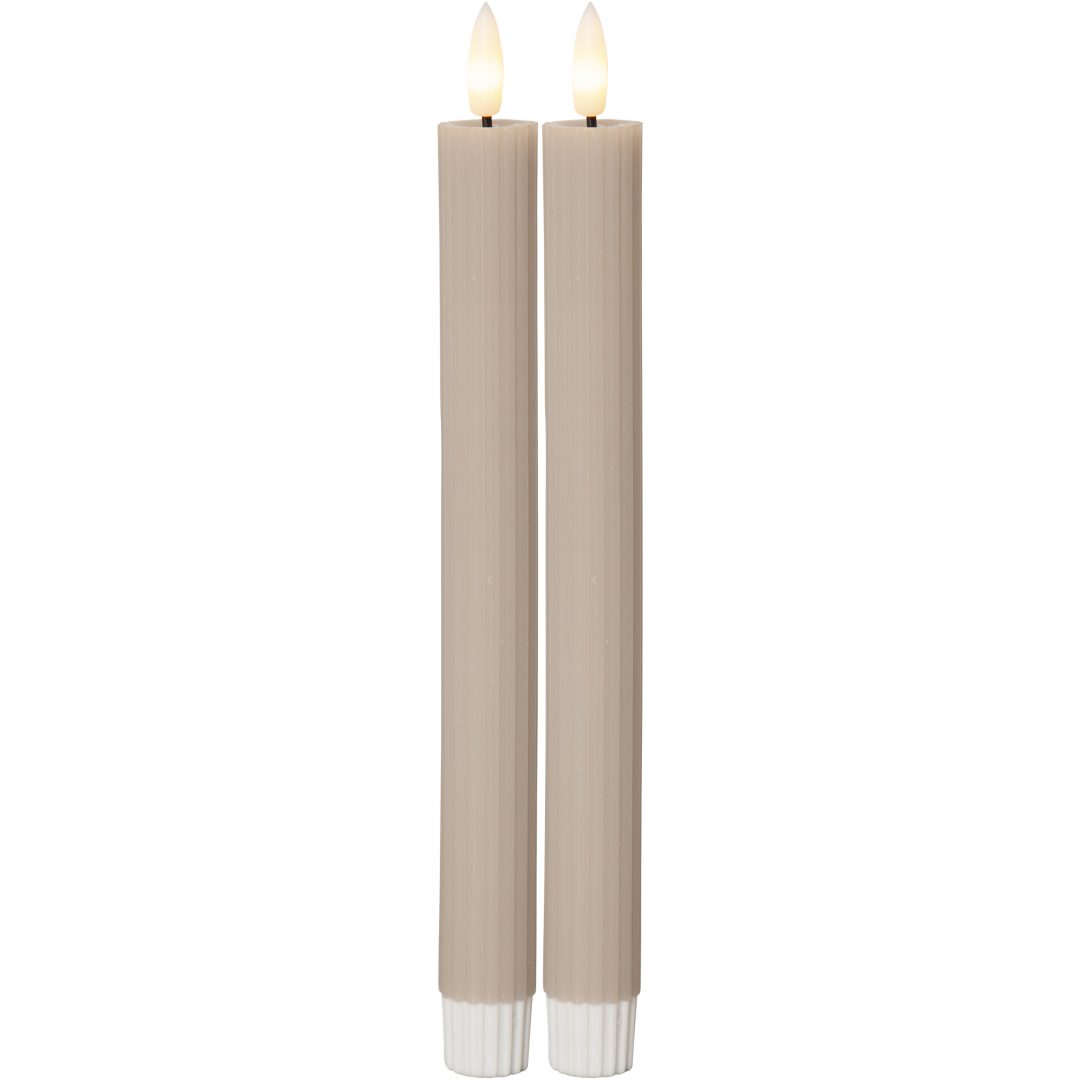 LED Antikljus 2-pack Flamme Stripe STAR TRADING