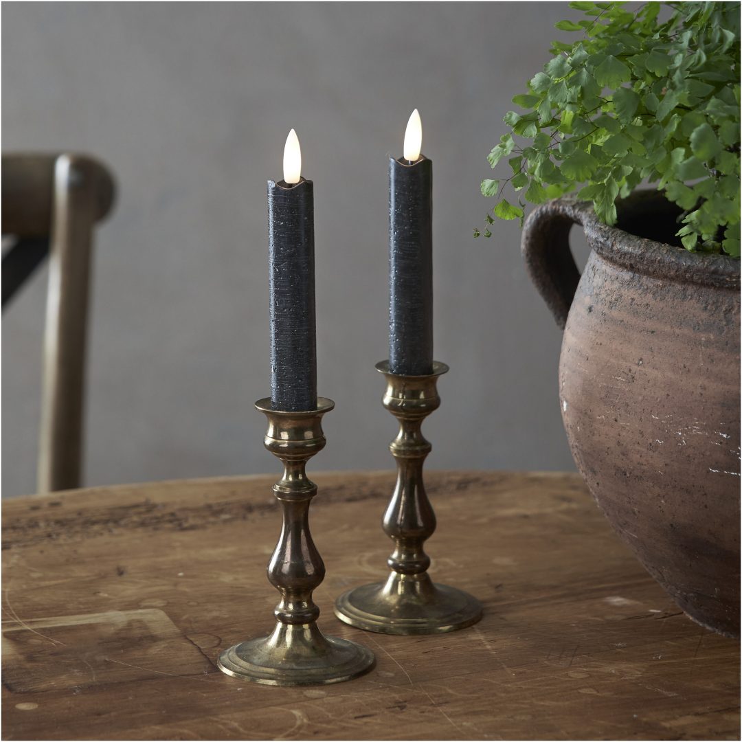 LED Antikljus 2-pack Flamme Svart Star Trading – bild 6