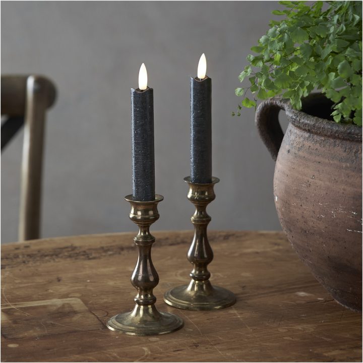 LED Antikljus 2-pack Flamme Svart Star Trading – bild 6