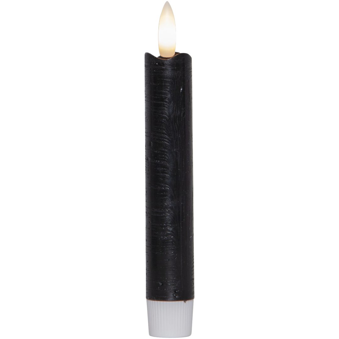 LED Antikljus 2-pack Flamme Svart Star Trading – bild 5