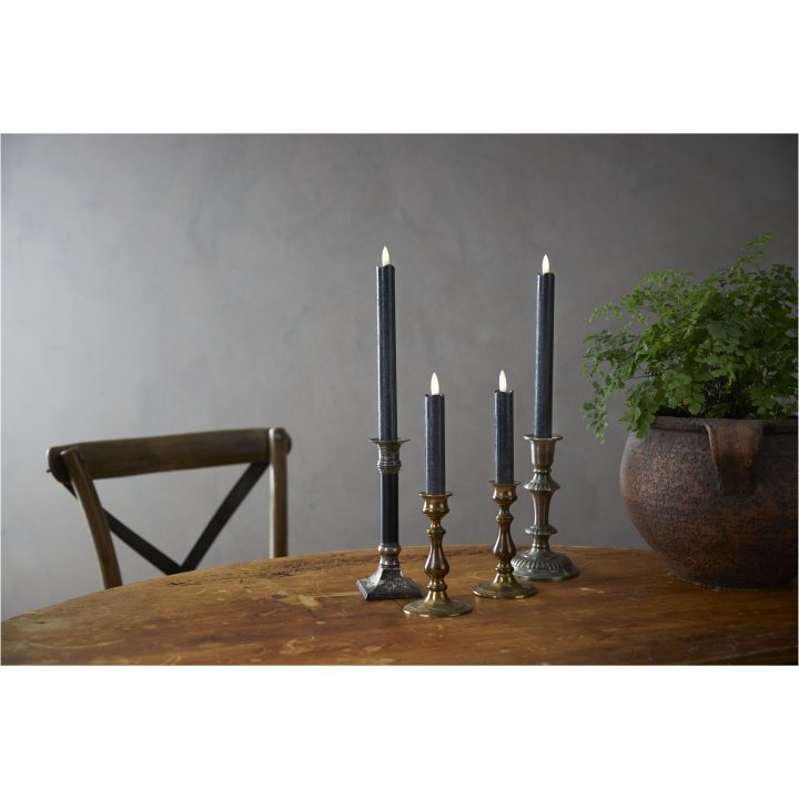 LED Antikljus 2-pack Flamme Svart Star Trading – bild 4