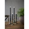 LED Antikljus 2-pack Flamme Svart Star Trading – miniatyr 2
