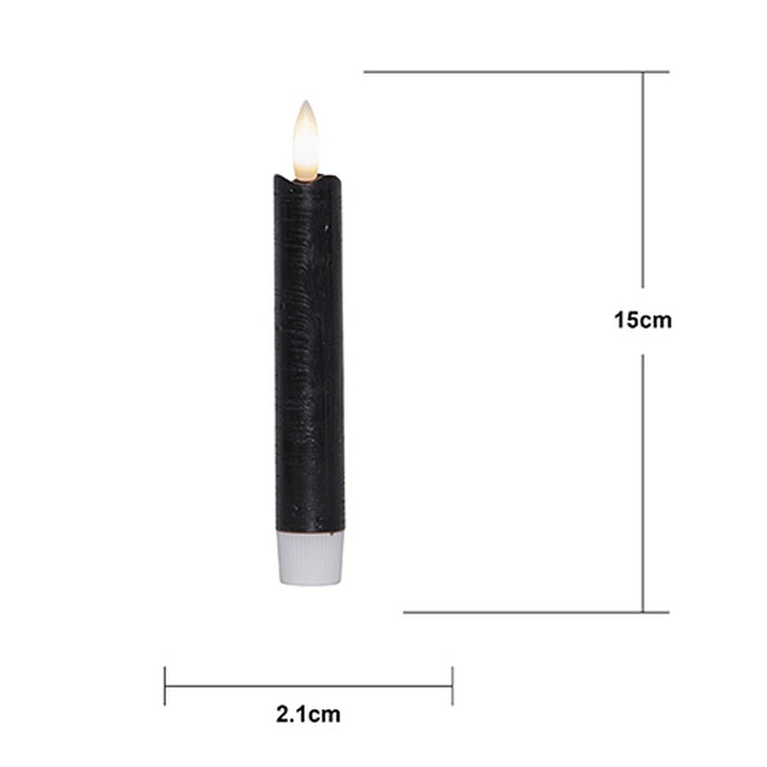 LED Antikljus 2-pack Flamme Svart Star Trading – bild 10
