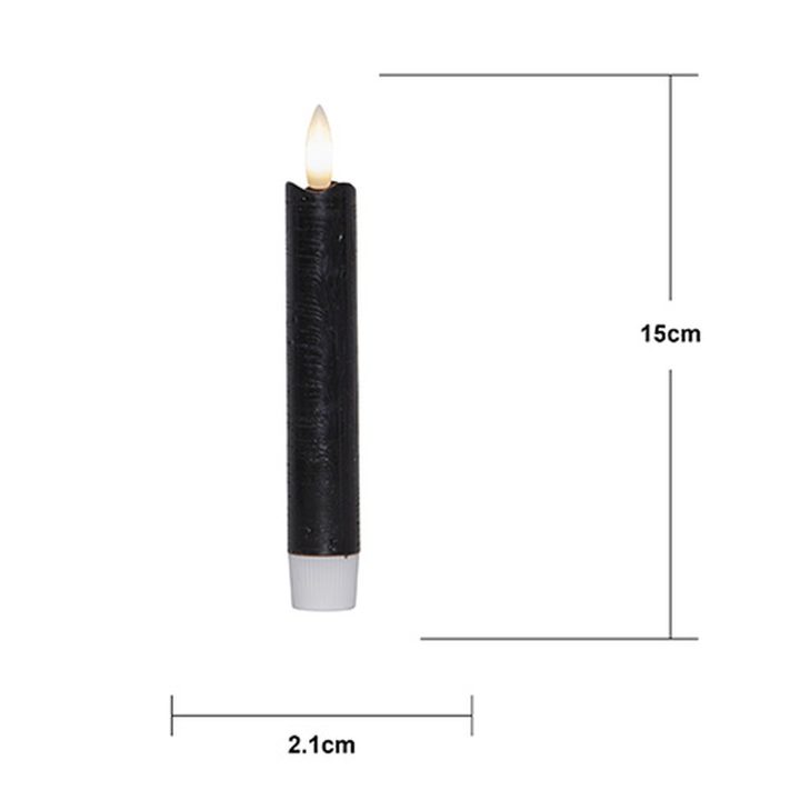 LED Antikljus 2-pack Flamme Svart Star Trading – bild 10