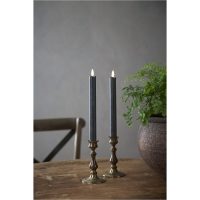 LED Antikljus 2-pack Flamme Svart Star Trading