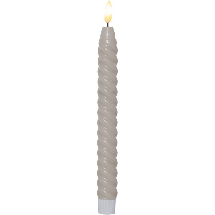 LED Antikljus 2-pack Flamme Swirl Beige Star Trading – bild 8