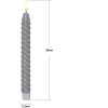 LED Antikljus 2-pack Flamme Swirl Grå Star Trading – miniatyr 9