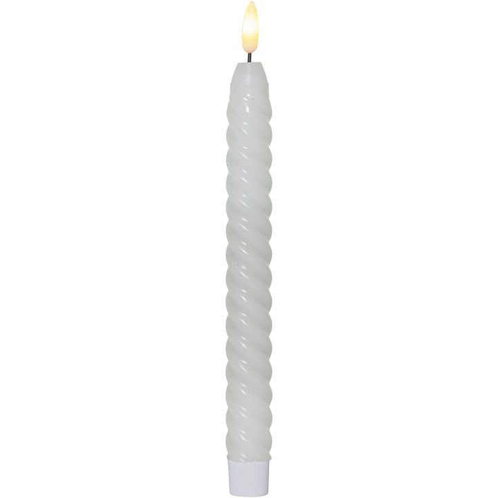 LED Antikljus 2-pack Flamme Swirl Vit Star Trading – bild 7