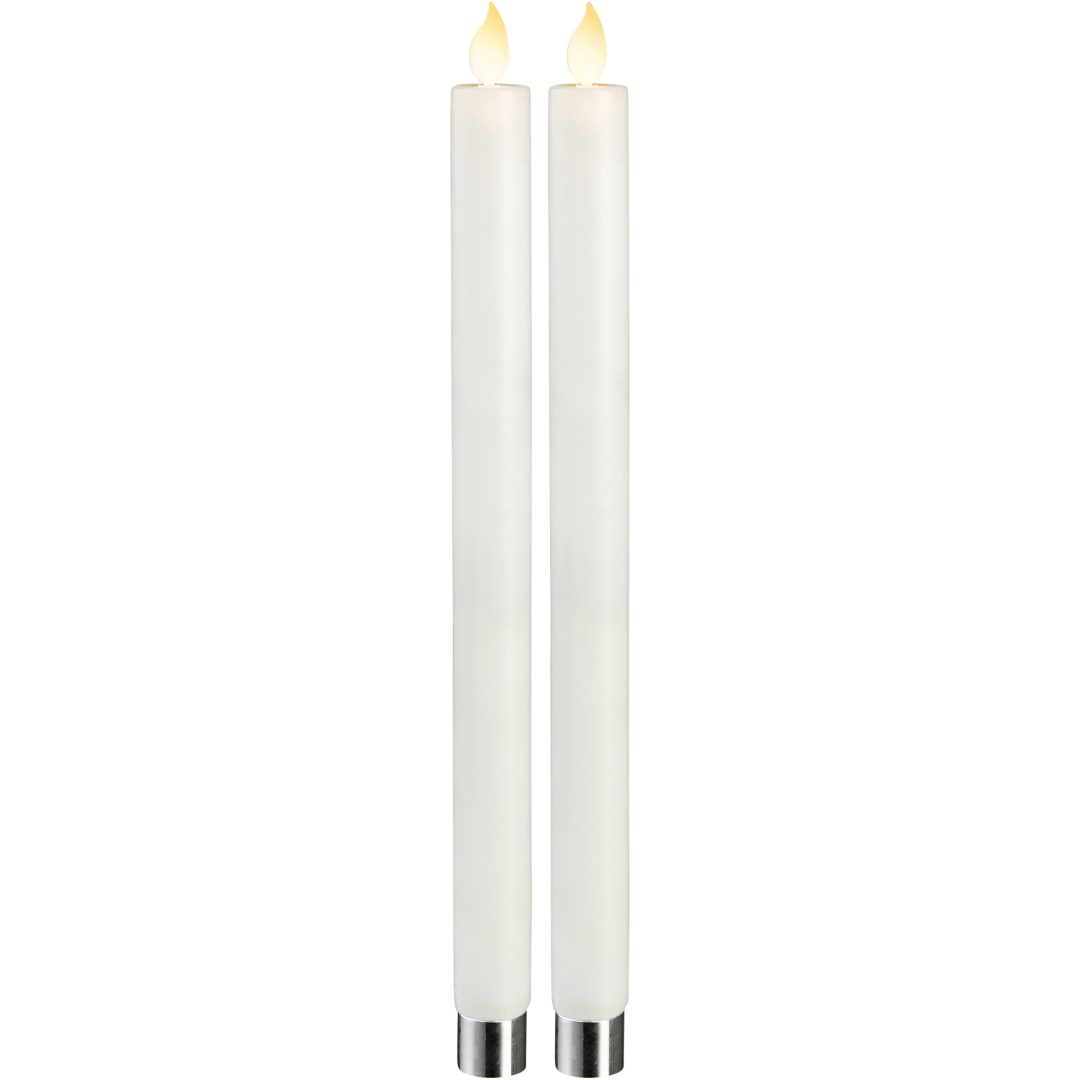 LED Antikljus 2-pack M-Twinkle Vit Star Trading