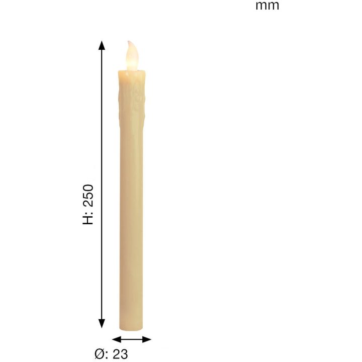 LED Antikljus 2-pack Presse Champagne Star Trading – bild 5