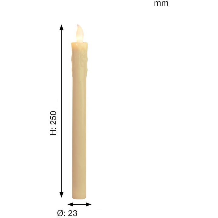LED Antikljus 2-pack Presse Champagne Star Trading – bild 5