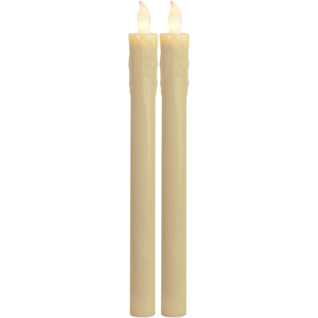 LED Antikljus 2-pack Presse Champagne Star Trading