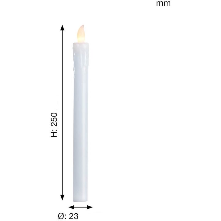 LED Antikljus 2-pack Presse Vit Star Trading – bild 6