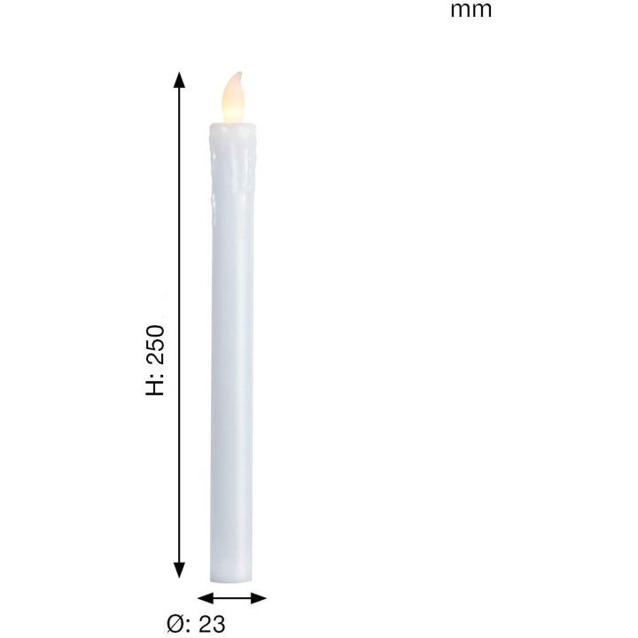 LED Antikljus 2-pack Presse Vit Star Trading – bild 8