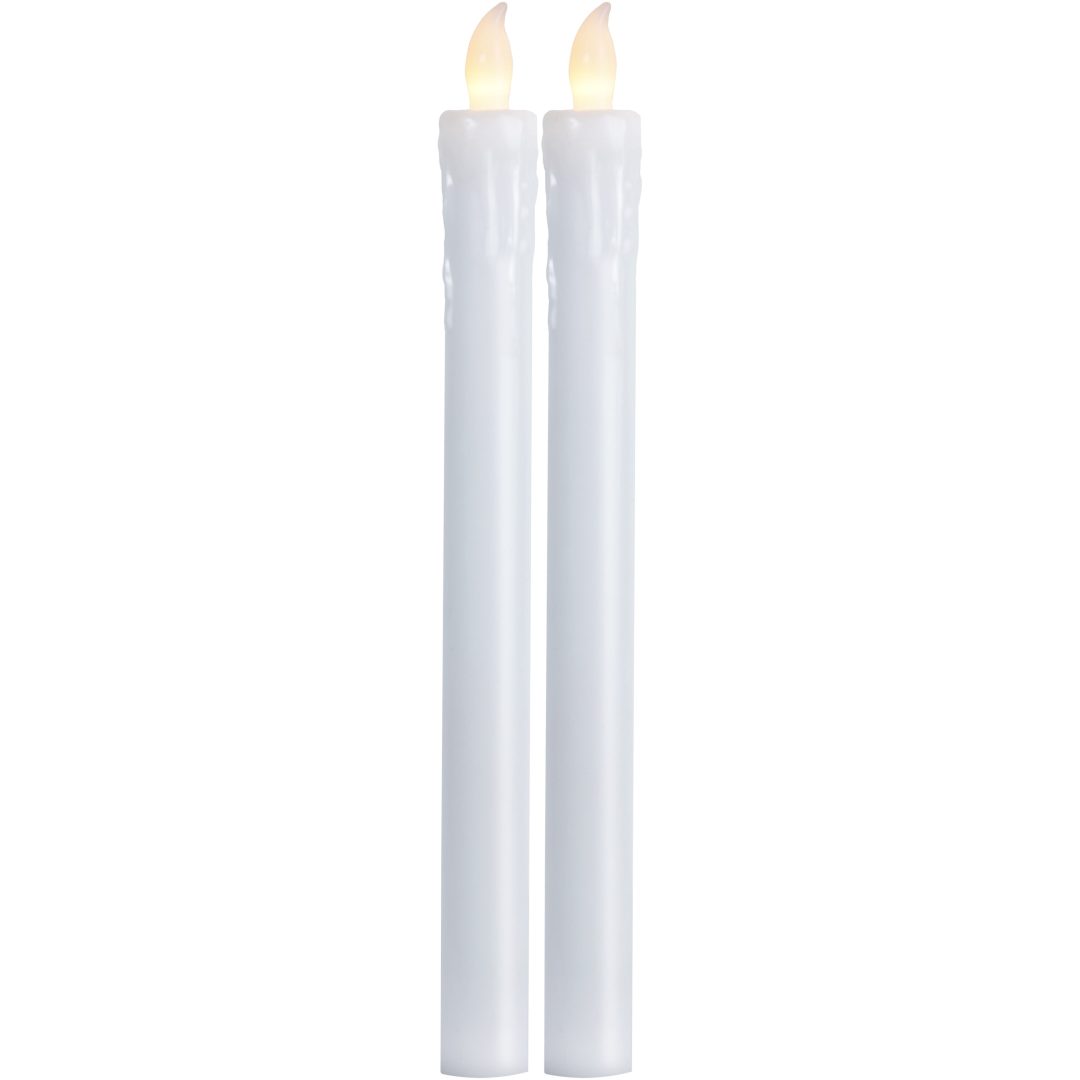 LED Antikljus 2-pack Presse Vit Star Trading
