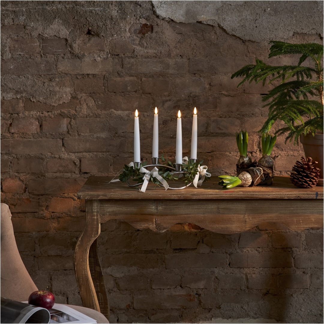 LED Antikljus 4-pack Flamme Vit Star Trading – bild 5