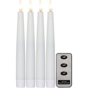 LED Antikljus 4-pack Flamme Vit Star Trading